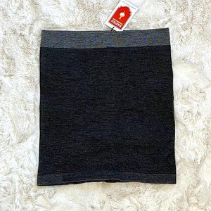 New with Tags Nikibiki Black/Gray Seamless Skirt - Stretchy One Size